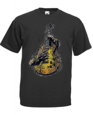 ΓΚΡΙ ΣΚΟΥΡΟ T-shirt FRUIT OF THE LOOM με στάμπα ART450